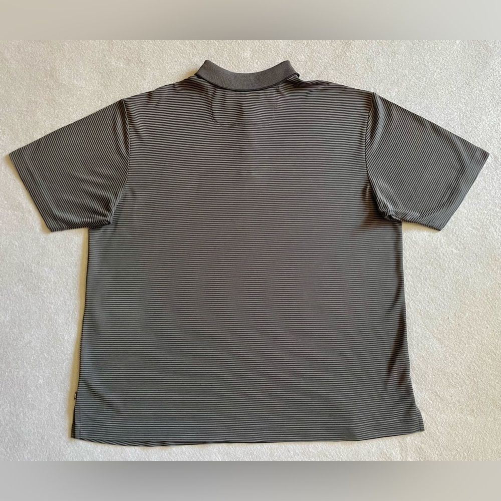 Tommy Bahama Men’s Polo Shirt XL Gray Striped Modal Blend Short Sleeve Casual - Picture 6 of 6